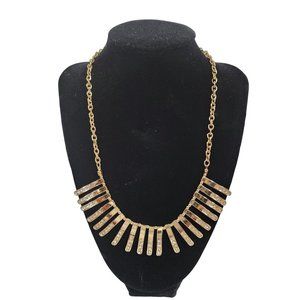 New Directions Gold Accent Stone Adjustable Chain Necklace NWT